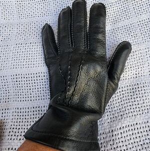 Vintage leather lined gloves MS‎ W M